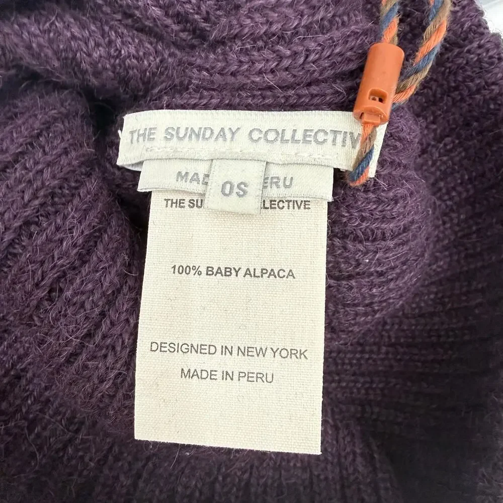The Sunday Collective Beanie Hat One Size Toddler/Kids Unisex 100% Alpaca NWT